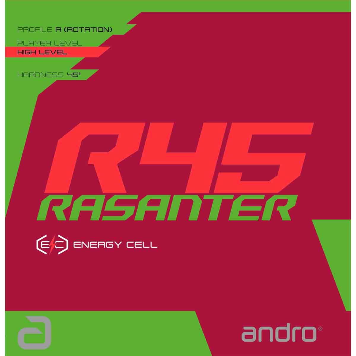 ANDRO Rasanter R45 - Table Tennis Rubber